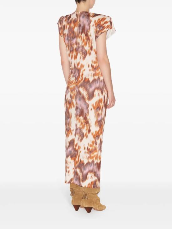 25SS 이자벨마랑에뚜왈 미디 원피스 RO0307FAC1N09EECOE ECRU OCHRE - ISABEL MARANT ETOILE