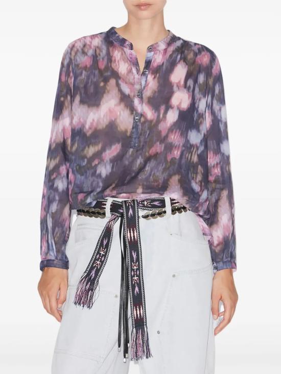25SS 이자벨마랑에뚜왈 긴팔 티셔츠 HT0029FA B1J07EPELI PURPLE LILAC - ISABEL MARANT ETOILE