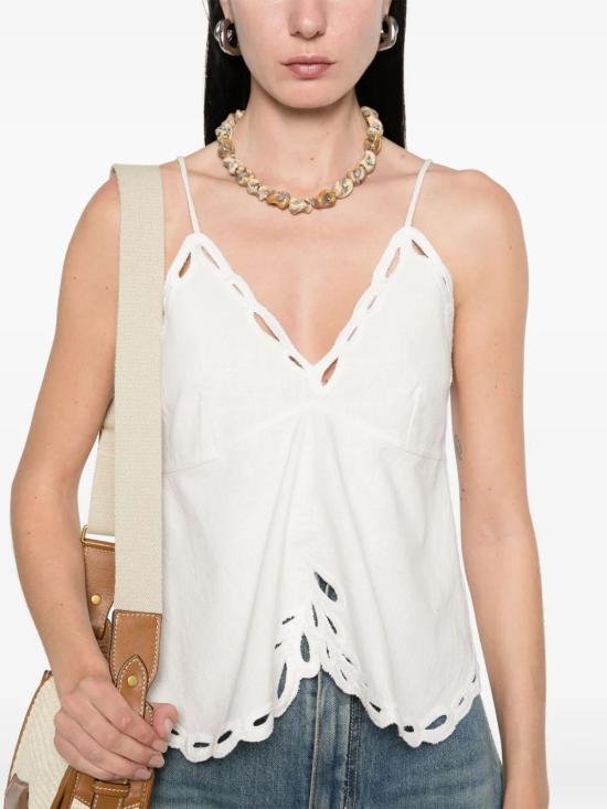 25SS 이자벨마랑에뚜왈 민소매 티셔츠 HT0537FA C1J12E20WH WHITE - ISABEL MARANT ETOILE