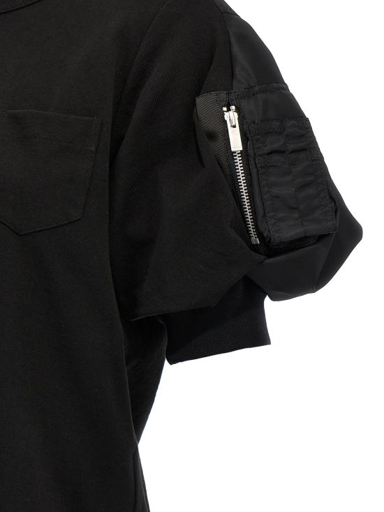 25SS 사카이 반팔 티셔츠 SCW239002 Black - SACAI