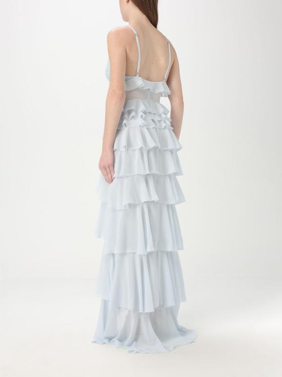 25FW 엘리자베타프랜치 롱 원피스 ABR42 A28 Gnawed Blue - ELISABETTA FRANCHI