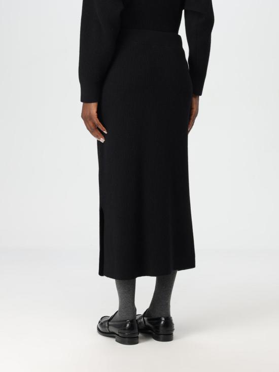 24FW 브루넬로 쿠치넬리 스커트 M16129389 C101 Black - BRUNELLO CUCINELLI