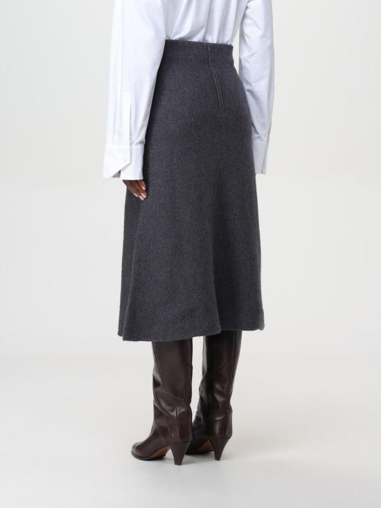 24FW 질샌더 스커트 J02MA0248J14506 032 Grey - JIL SANDER