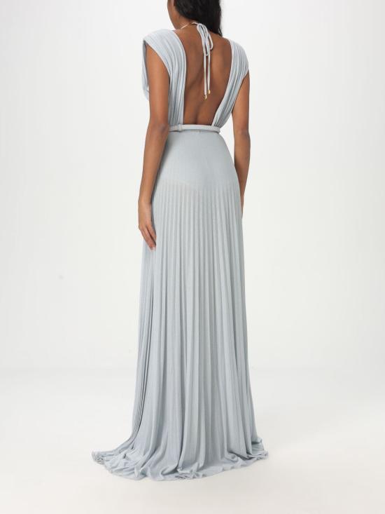 25FW 엘리자베타프랜치 롱 원피스 ABR21 A28 Gnawed Blue - ELISABETTA FRANCHI