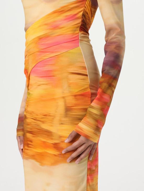 25SS 핑코 롱 원피스 104838A2G1 CN4 Beige - PINKO