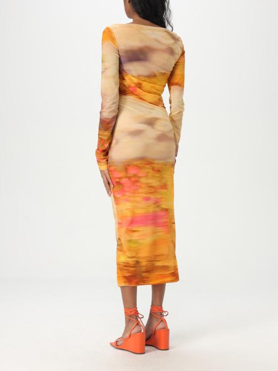 25SS 핑코 롱 원피스 104838A2G1 CN4 Beige - PINKO