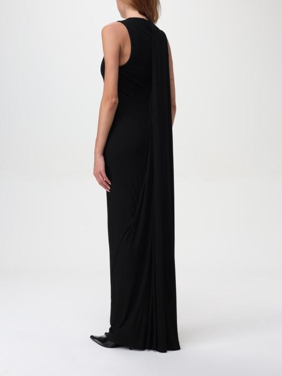 24FW 발렌시아가 롱 원피스 794448TOV05 1000 Black - BALENCIAGA