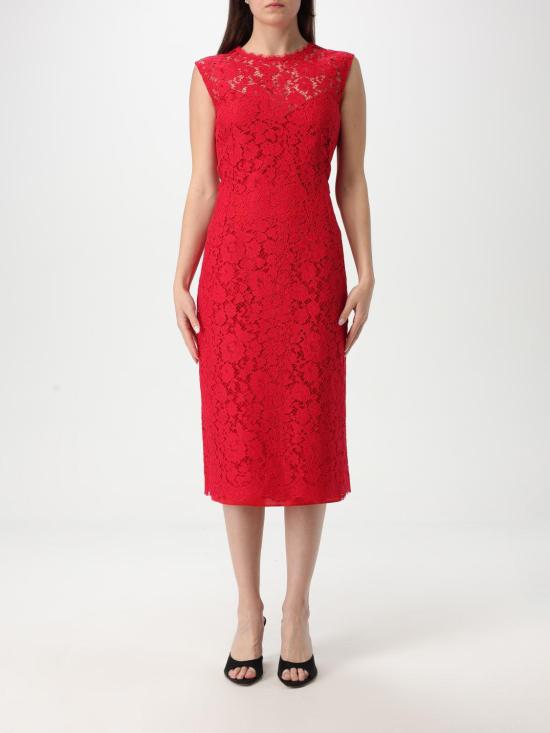 25SS 돌체앤가바나 미디 원피스 F6TJTTHLMII R0026 Burgundy