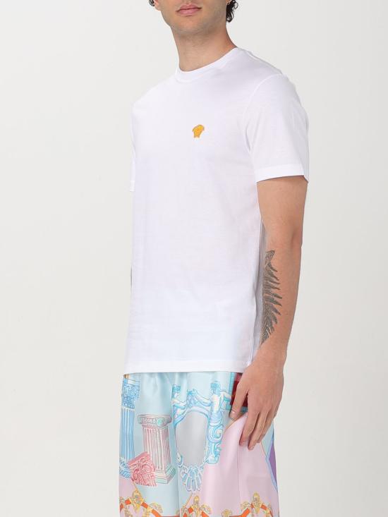 25FW 베르사체 반팔 티셔츠 10084811A08489 1W000 White - VERSACE