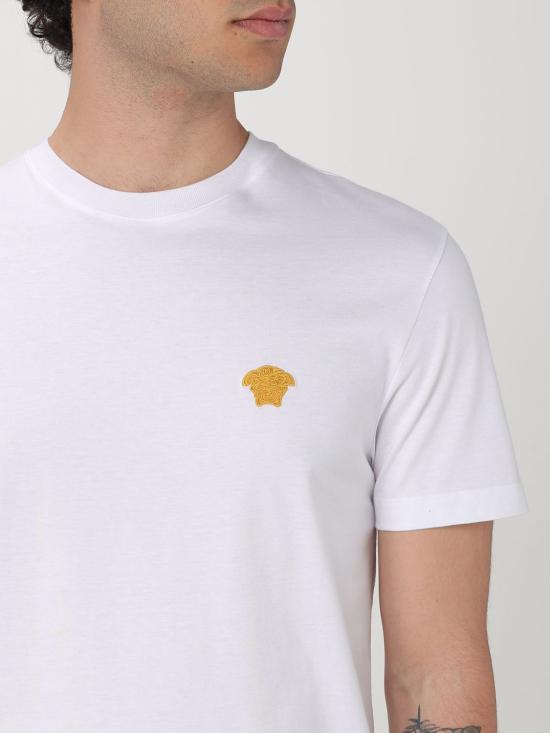 25FW 베르사체 반팔 티셔츠 10084811A08489 1W000 White - VERSACE