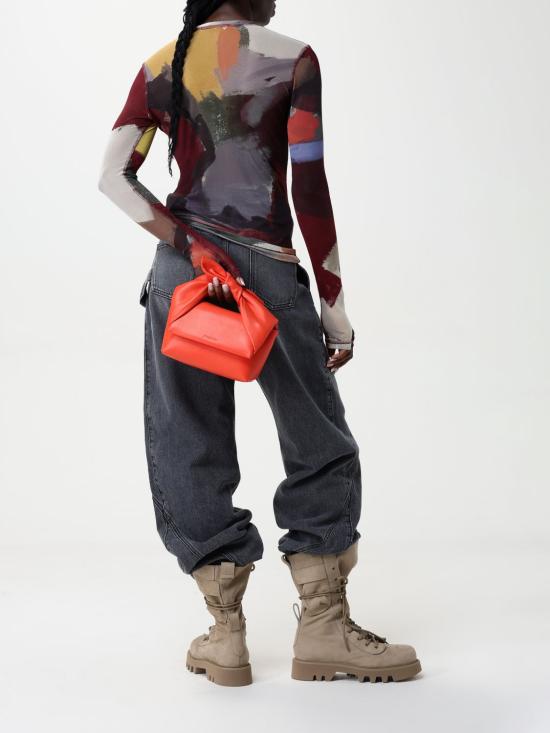 25FW JW앤더슨 트위스트 워크웨어 진 DT0102PG1745 929 Black - JW ANDERSON