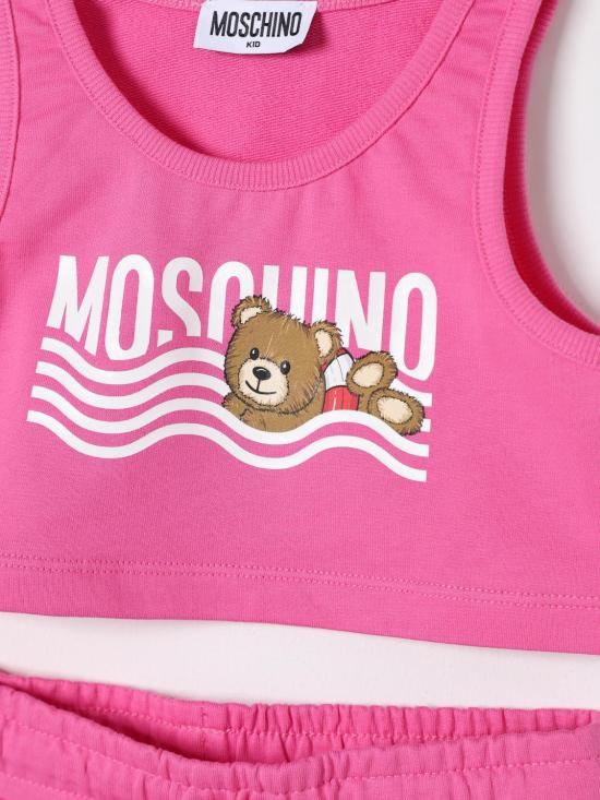 25SS [키즈] 모스키노 캐주얼 세트 HDG01DLCA19 50533 Pink - MOSCHINO