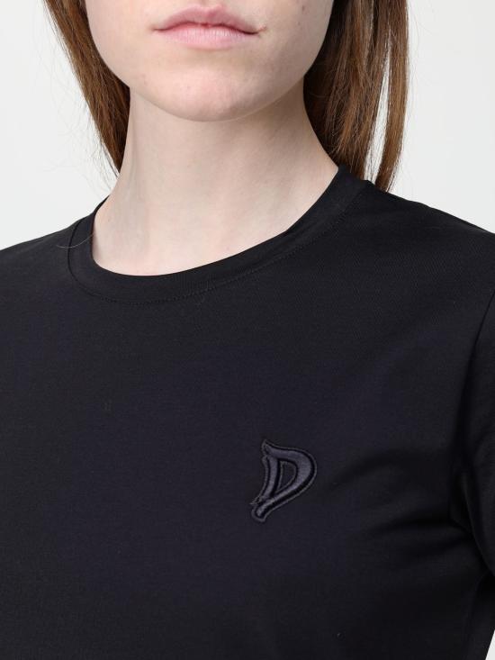 25FW 돈답 반팔 티셔츠 S746JF0271DFZ4 999 Black - DONDUP