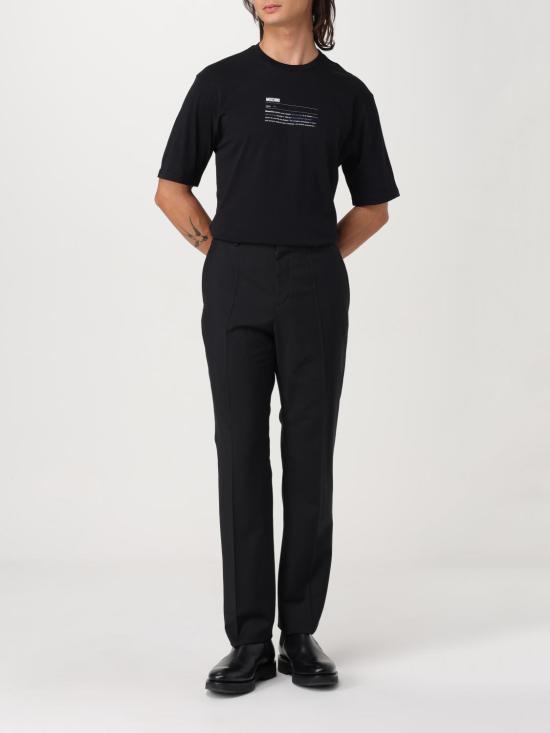 24FW 모스키노 반팔 티셔츠 07095241 1555 Black - MOSCHINO