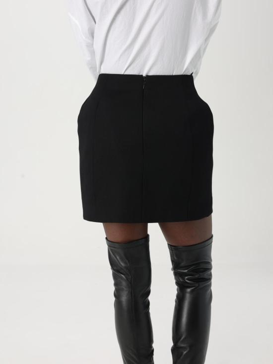 25FW 발렌시아가 숏 스커트 814084TPT24 1000 Black - BALENCIAGA