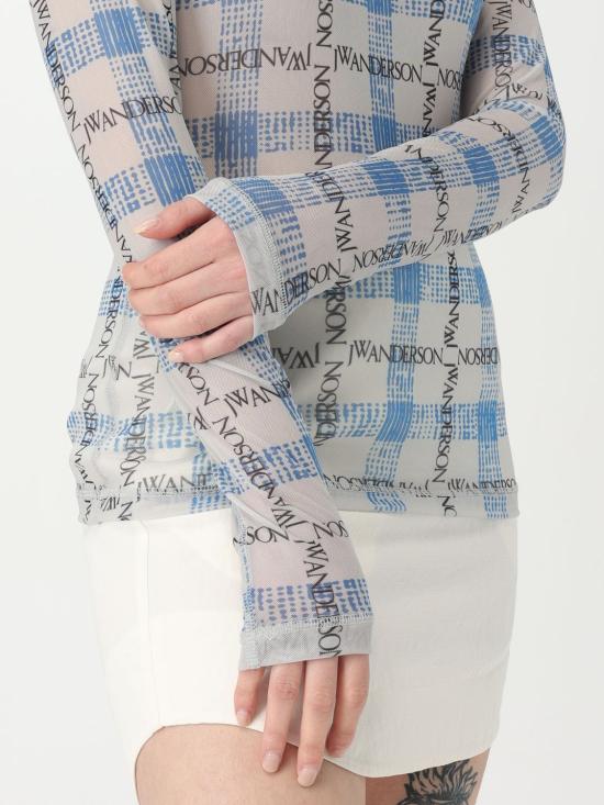 25FW JW앤더슨 탑 JO0224PG1721 800 Blue - JW ANDERSON