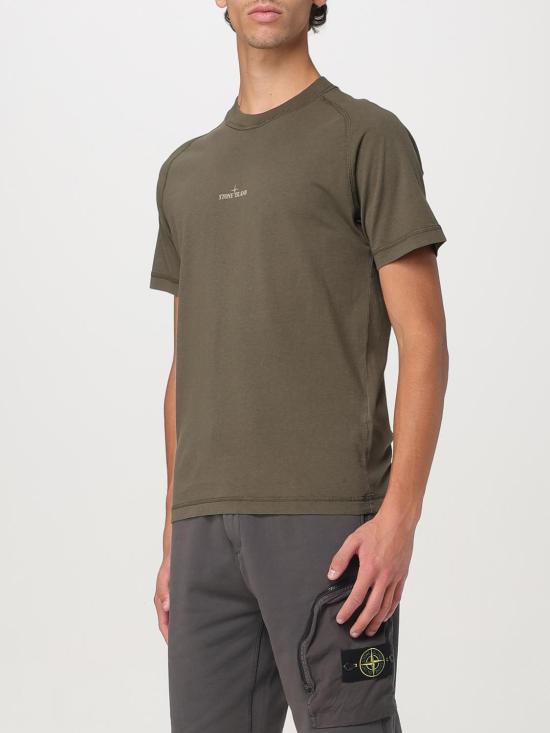 25FW 스톤 아일랜드 반팔 티셔츠 2100020S0080 V0054 Green - STONE ISLAND