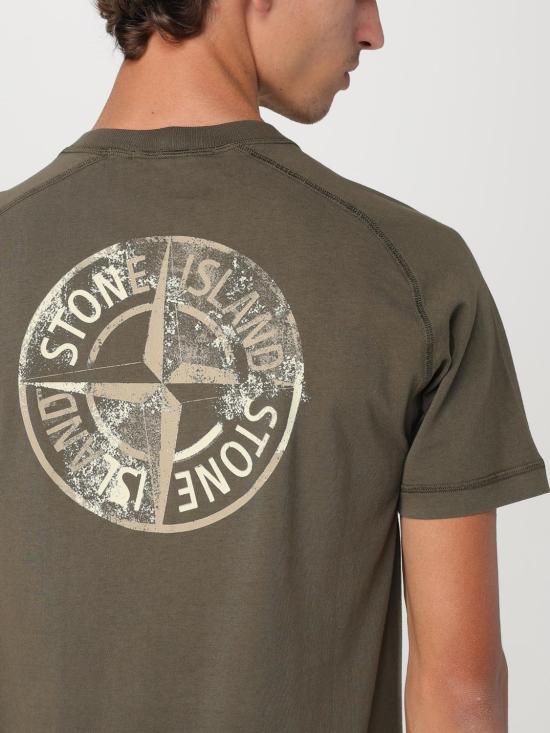 25FW 스톤 아일랜드 반팔 티셔츠 2100020S0080 V0054 Green - STONE ISLAND