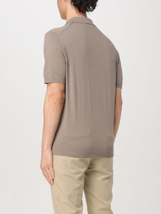 25SS 꼬르넬리아니 폴로 티셔츠 25M5152525150 042 Brown - CORNELIANI