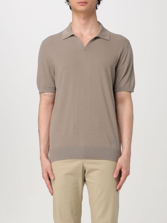 25SS 꼬르넬리아니 폴로 티셔츠 25M5152525150 042 Brown