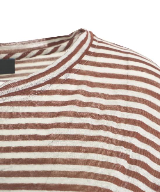 25SS 페트레이 반팔 티셔츠 PED5343 99012278 RI004 Bianco marrone - PEUTEREY