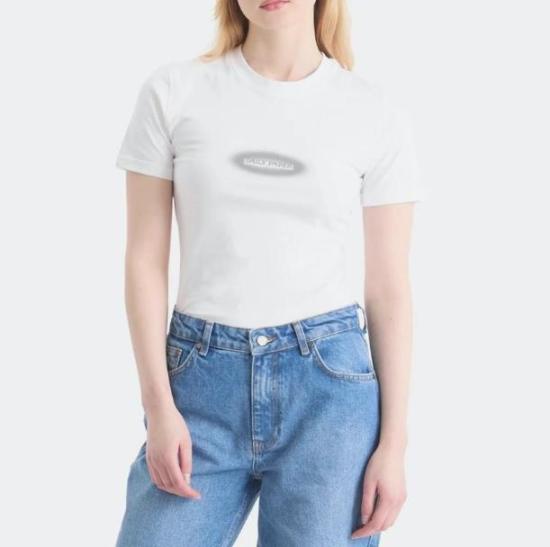 25SS 데일리 페이퍼 반팔 티셔츠 DOTTED TYPE 2511090 WHITE White - DAILY PAPER