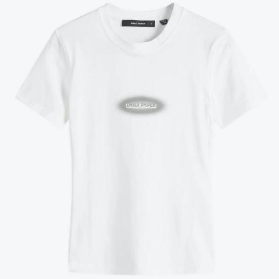 25SS 데일리 페이퍼 반팔 티셔츠 DOTTED TYPE 2511090 WHITE White