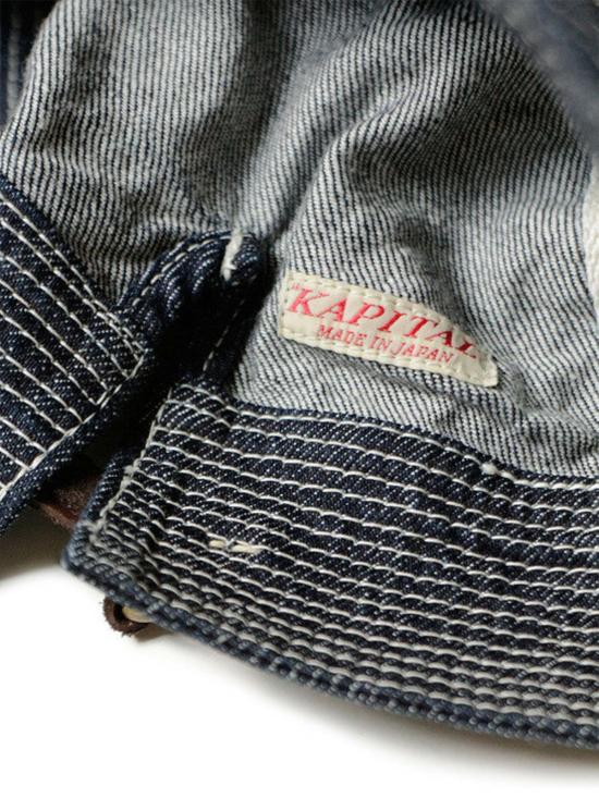 캐피탈 모자 Kapital 11.5oz 데님 The Old Man And The Sea 캡 - KAPITAL