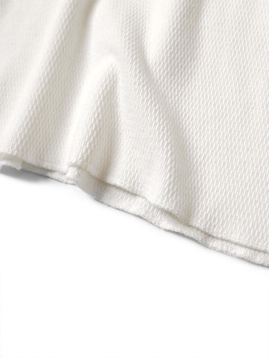  캐피탈 긴팔 티셔츠 카피탈 와플 저지 롱슬리브 티셔츠 화이트 - KAPITAL