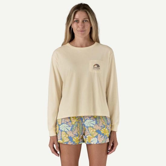  파타고니아 긴팔 티셔츠 Patagonia 긴팔 Applied Imagination Easy Cut Organic 포켓 티셔츠 염색되지 않은 천연 - PATAGONIA