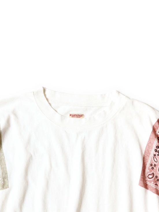  캐피탈 반팔 티셔츠 Kapital 18.5/ Jersey Bandanna Huge T (쿠키) 보라색 - KAPITAL