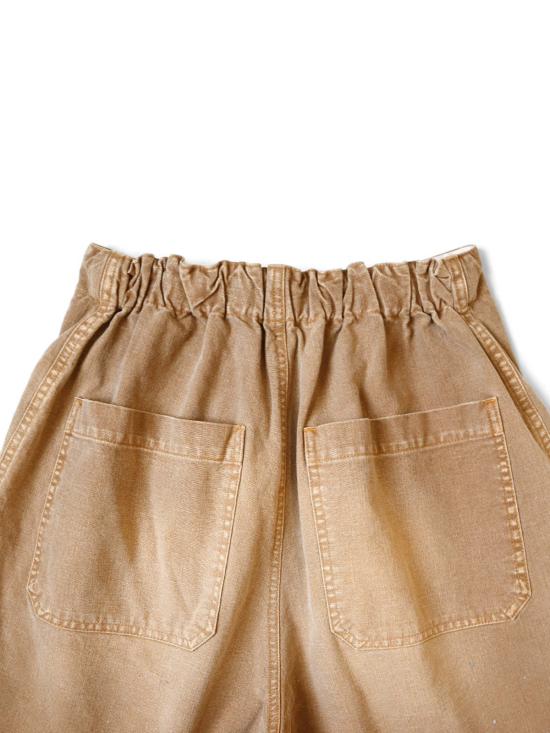  캐피탈 숏팬츠 Kapital Canvas W 니 이지 쇼츠 골드 - KAPITAL