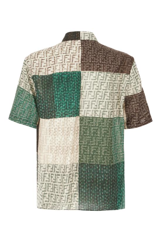 25SS 펜디 반팔 셔츠 FS0795AU73 F1RFY PECAN JUNGLE - FENDI