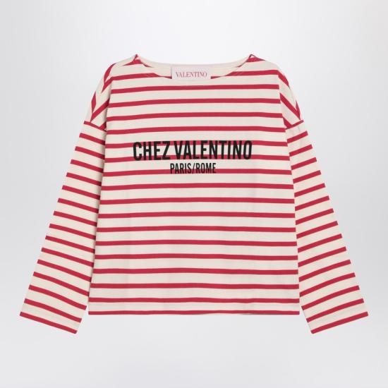 25SS 발렌티노 가라바니 긴팔 티셔츠 6B3MG24B961 Print