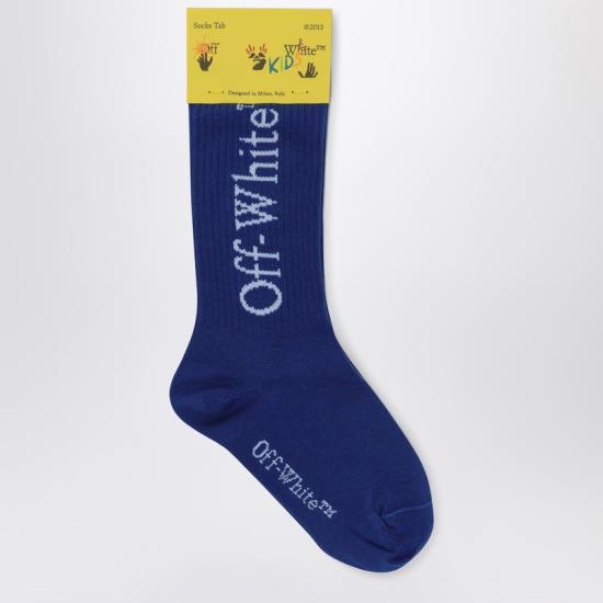  [키즈] 오프화이트 발목 양말 OBRA003S25KNI001 Blue