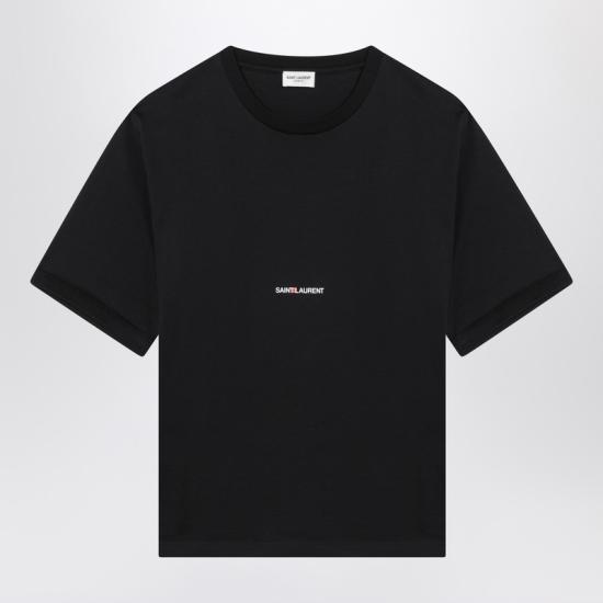 25SS 생로랑 반팔 티셔츠 460876YB2DQ Black