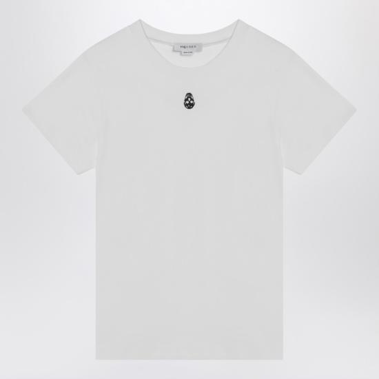 25SS 알렉산더 맥퀸 반팔 티셔츠 819193QLAEH White