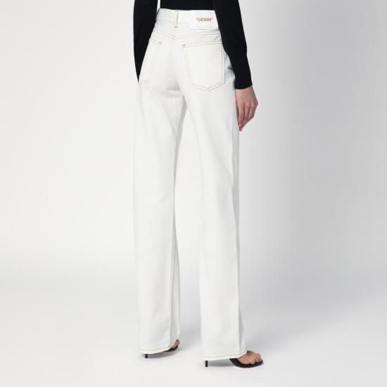  오프화이트 데님 팬츠 OWYA069S25DEN002 White - OFF WHITE
