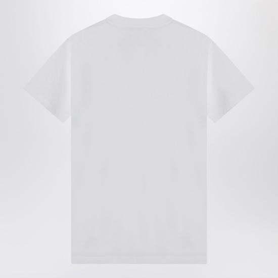  모스키노 반팔 티셔츠 J07010541 White - MOSCHINO