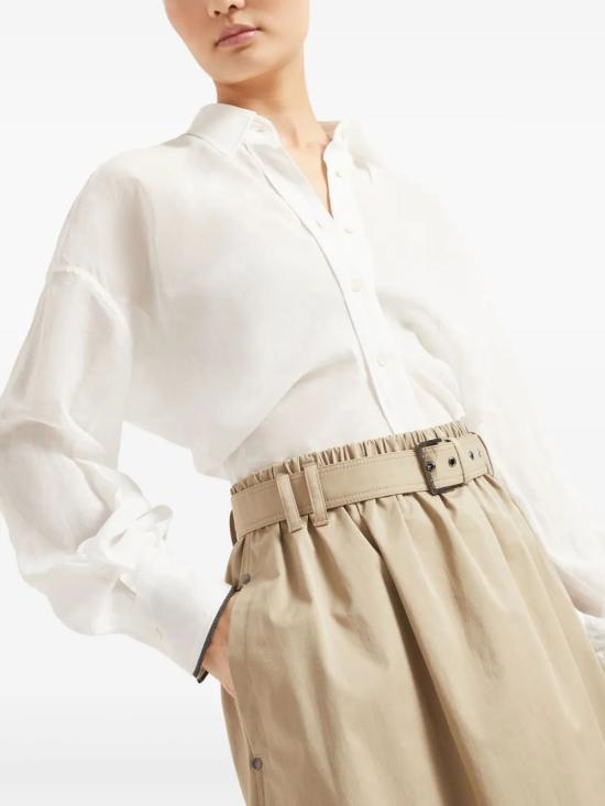 25SS 브루넬로 쿠치넬리 미디 스커트 ML138G3753C2874 - BRUNELLO CUCINELLI
