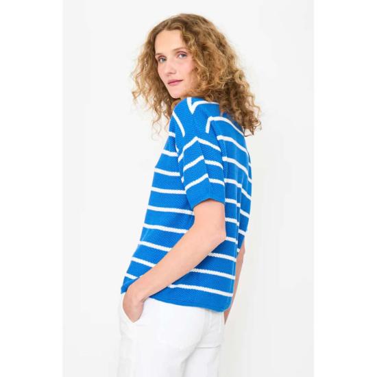  큘 폴로 티셔츠 쿨레 더 피오르드  로얄 블루/화이트 - KULE