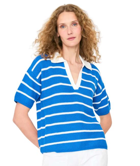  큘 폴로 티셔츠 쿨레 더 피오르드  로얄 블루/화이트