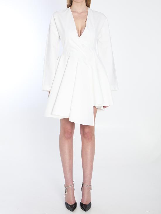 25SS 알라이아 미디 원피스 AA9R2618T447A WHITE - ALAIA