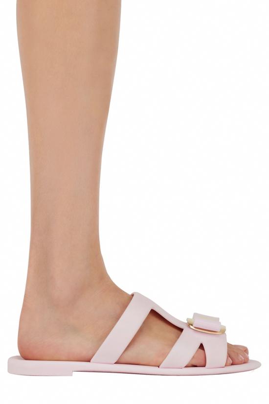  살바토레 페라가모 뉴 바라 플레이트 스트랩 슬라이드 01J325 779975 LIGHT PINK DOM - SALVATORE FERRAGAMO