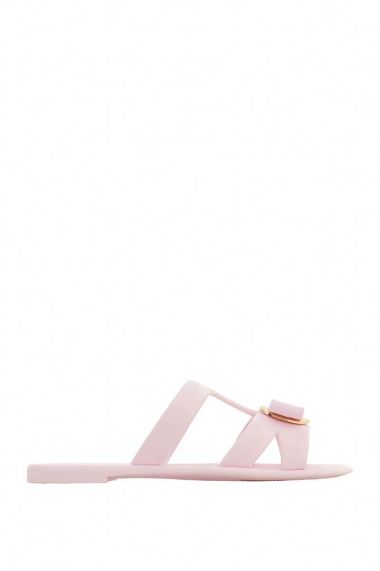  살바토레 페라가모 뉴 바라 플레이트 스트랩 슬라이드 01J325 779975 LIGHT PINK DOM