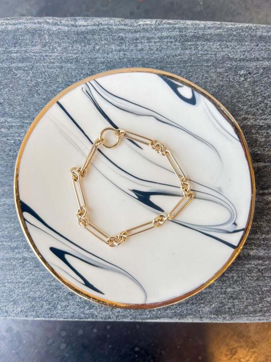  EF Collection 팔찌 Ef 컬렉션 14K 혼합 체인 강화 브레이슬릿