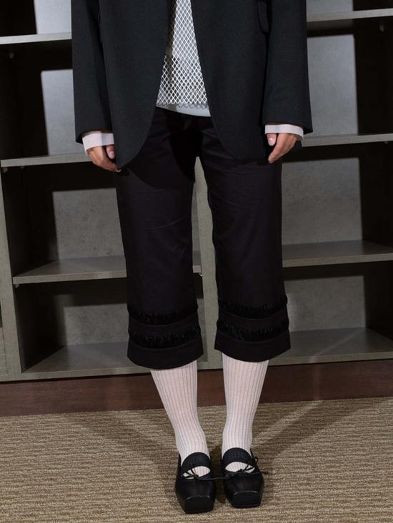  하이 스트레이트 팬츠 알라라 트라우저 블랙 - HAI