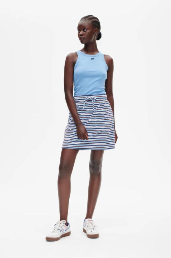  바움 운드 페르드가르텐 숏 스커트 Baum Und Pferdgarten Javaanna 스커트 웨지우드 스트라이프 - BAUM UND PFERDGARTEN