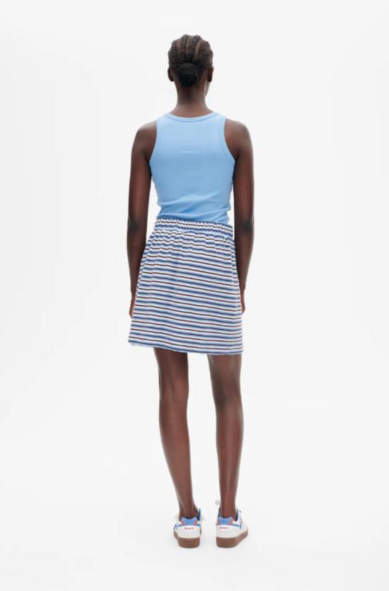  바움 운드 페르드가르텐 숏 스커트 Baum Und Pferdgarten Javaanna 스커트 웨지우드 스트라이프 - BAUM UND PFERDGARTEN