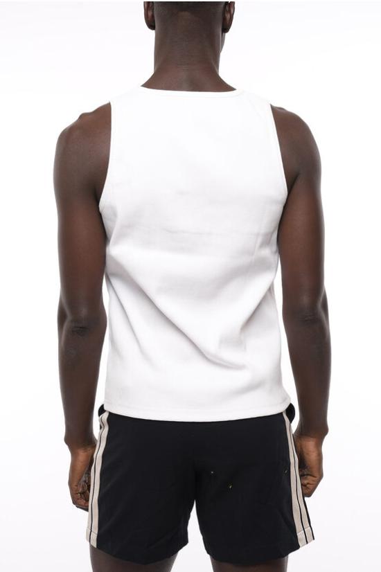  보테가베네타 코튼 민소매 티셔츠 715042V2I50 9071 White - BOTTEGA VENETA